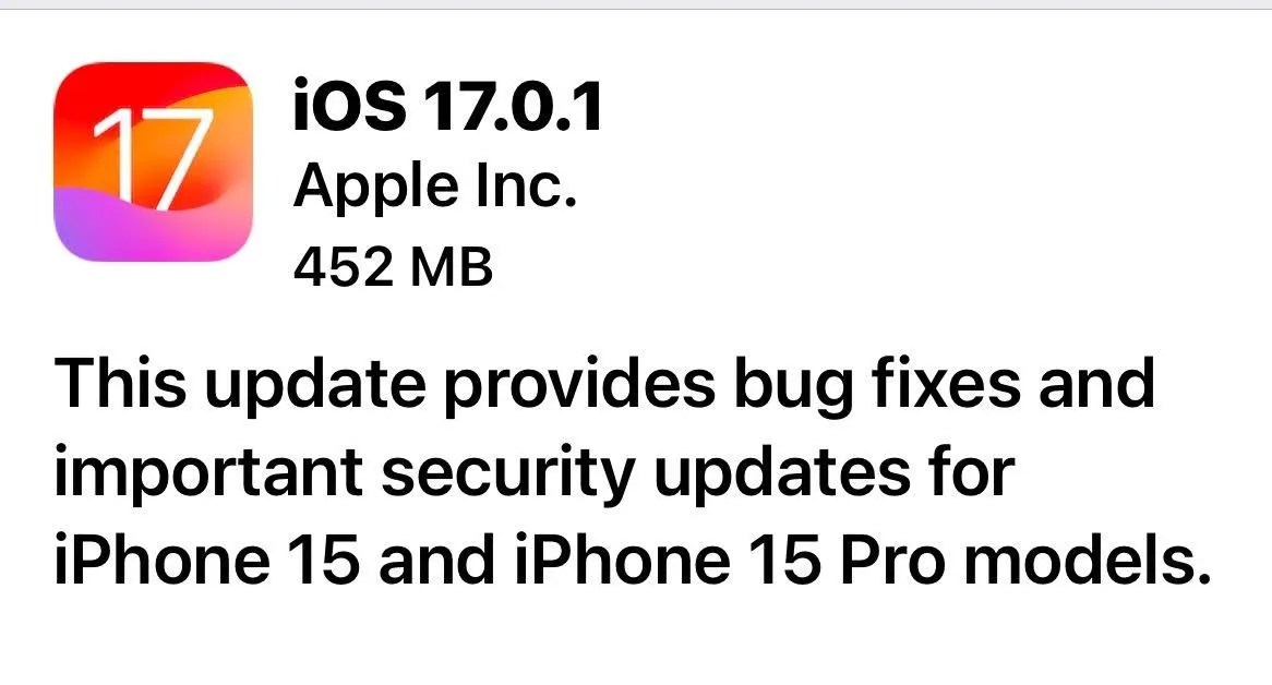 iOS 17.0.1: Important security update warning for all iPhone users