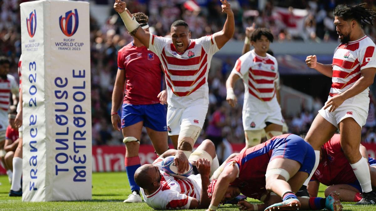 Bonus point Japan beats Chile in historic Rugby World Cup thriller